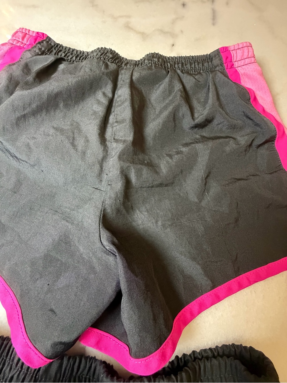 Girls 2 Pack OP Black Shorts & Danskin Black Shorts with Hot Pink Trim - - Picture 6 of 6